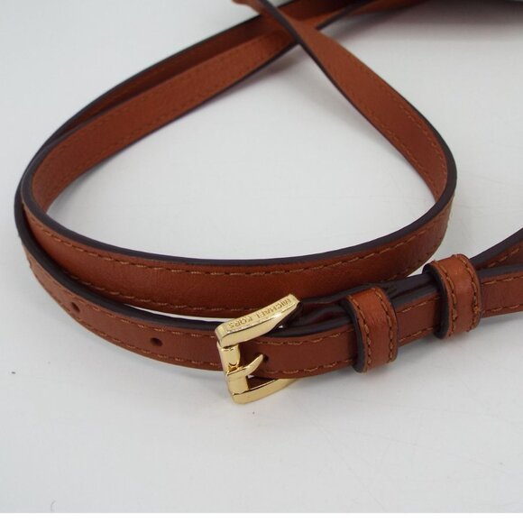 Michael Kors Fulton Signature Monogram Vanilla and Brown Crossbody Bag - Picture 8 of 12